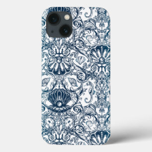 Vintage Marine Pattern iPhone 13 Case