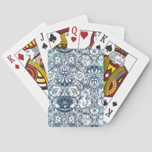 Vintage Marine Pattern Playing Cards