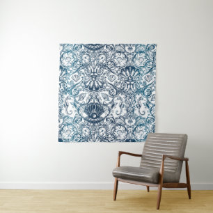 Vintage Marine Pattern Tapestry