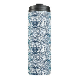 Vintage Marine Pattern Thermal Tumbler