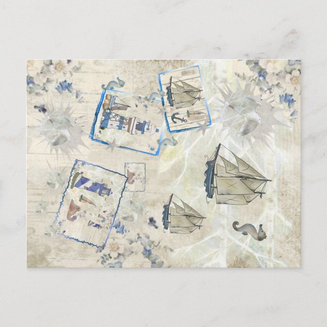 Vintage Maritim Postcard (Front)