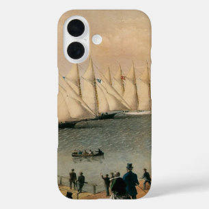 Vintage Maritime, New York Yacht Club Regatta iPhone 16 Case