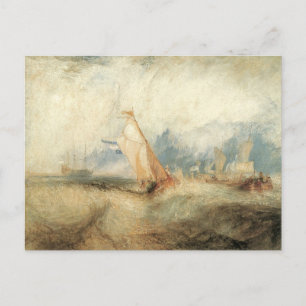 Vintage Maritime Ship Seascape by Joseph Turner Postcard