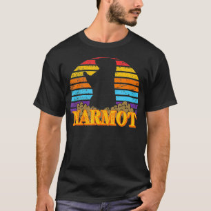 Vintage Marmot Distressed Retro Sun Animal Lovers T-Shirt