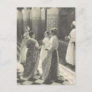Vintage  Marrakesh, Maroc, Ladies Postcard