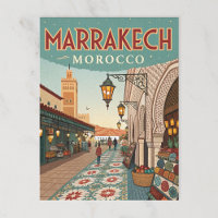Vintage Marrakesh Morocco Souk