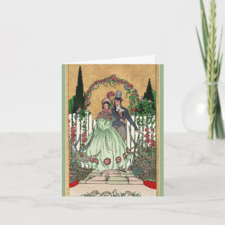 Vintage marriage, anniversary wedding card