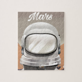 Vintage Mars Astronaut Jigsaw Puzzle