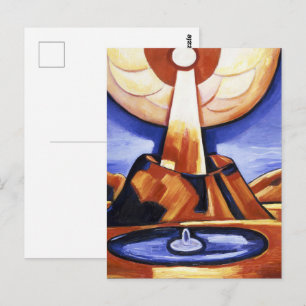 Vintage Marsden Hartley Yliaster Abstract Art Postcard