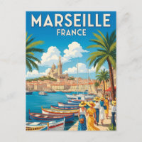 Vintage Marseille France Travel