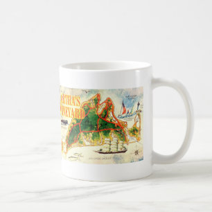 Vintage Martha's Vineyard Map Colourful Photo Coffee Mug