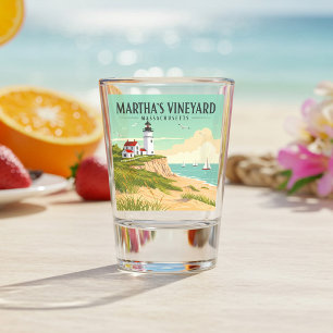 Vintage Martha's Vineyard Massachusetts Shot Glass