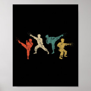 Vintage Martial Arts Kids And Adults Karate Shirt  Poster