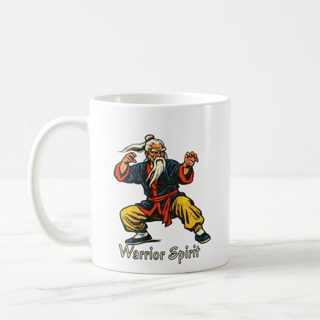 Vintage Martial Arts Master Coffee Mug (Left)