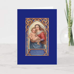 Vintage Mary and Jesus - A Christmas Card