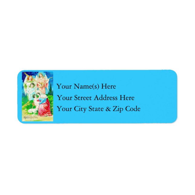 Vintage Mary Jesus and Angels (Front)