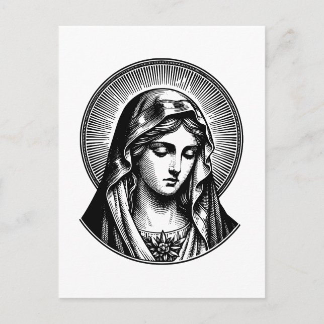 Vintage Mary Postcard (Front)