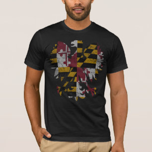 Vintage Maryland Polish Eagle Flag T-Shirt