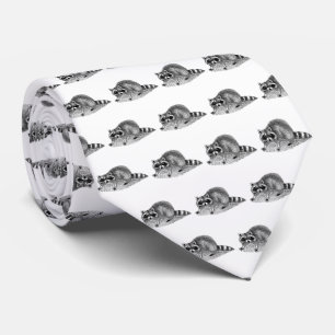 Vintage Masked Racoon Tie