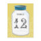 Vintage Mason Jar Table Number Card