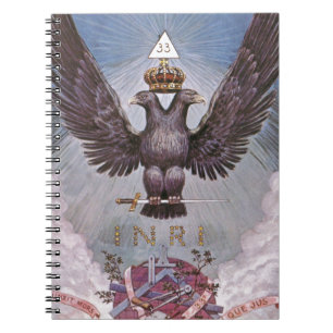 Vintage Masonic Print Notebook