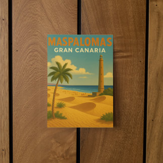 Vintage Maspalomas Gran Canaria Postcard