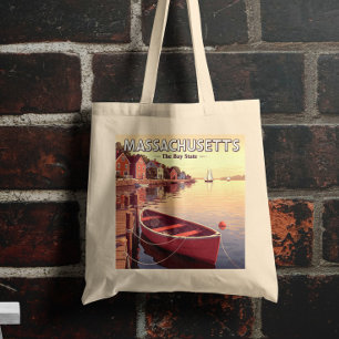 Vintage Massachusetts Tote Bag