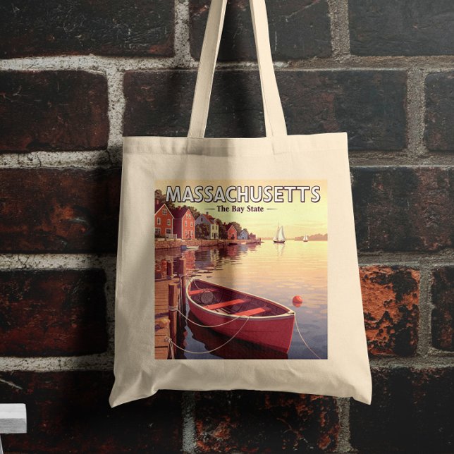 Vintage Massachusetts Tote Bag (Creator Uploaded)