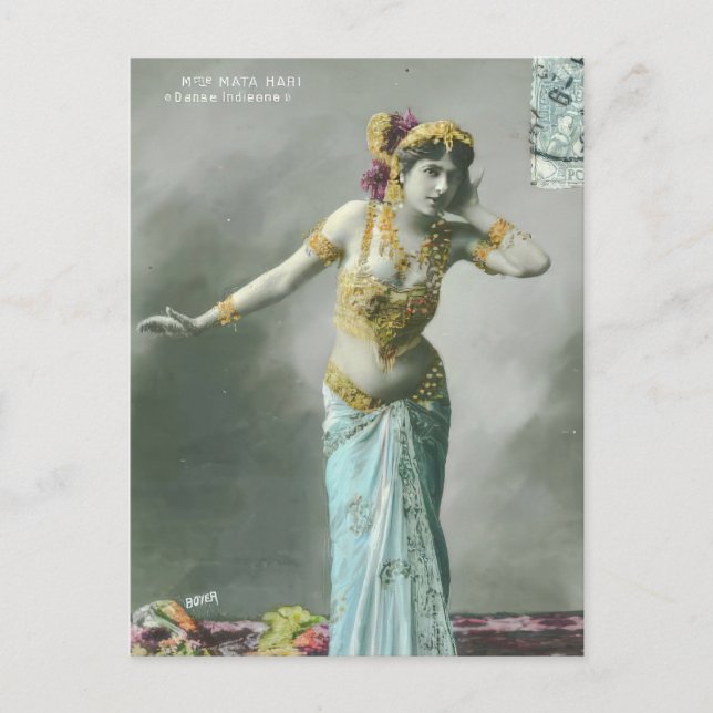 Vintage Mata Hari Postcard (Front)