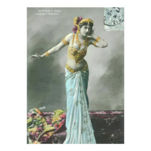 Vintage Mata Hari Postcard Photo Print