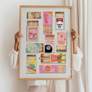 Vintage Matchbox Poster
