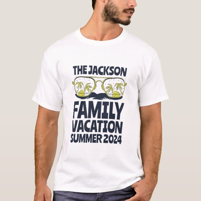 Vintage Matching Family Trip Beach Holiday T-Shirt (Front)