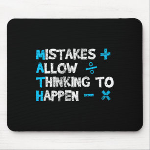 Vintage Math Teacher Funny Saying Gift Mouse Mat