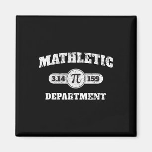 Vintage Mathletic Department 3.14159 Pi Day Math L Magnet