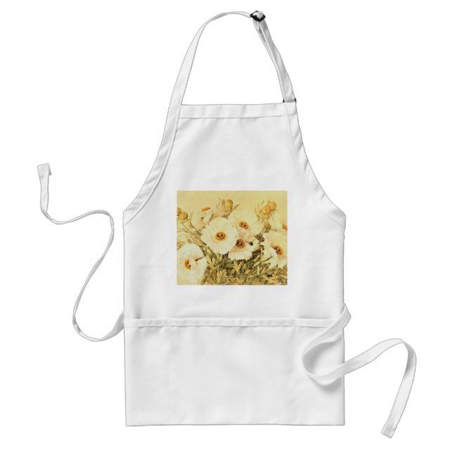 Vintage Matilija Poppies - Apron (Front)