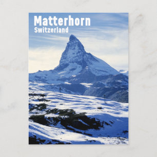 Vintage Matterhorn, Switzerland  Postcard