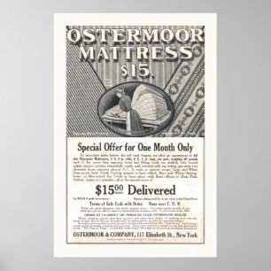 Vintage Mattress Ad from 1906 Poster