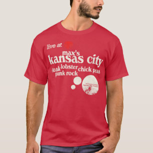 Vintage Maxs Kansas City Defunct Menu New York Cit T-Shirt