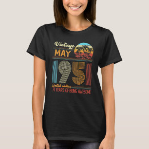 Vintage May 1951 Birthday T-Shirt