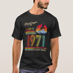 Vintage May 1971 Limited Edition 50Th Birthday 50 T-Shirt