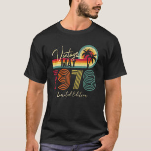 Vintage May 1978 44th Birthday 44 Years Old  1 T-Shirt