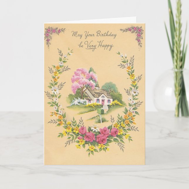 Vintage - May Your Birthday be Very Happy, Card (Front)