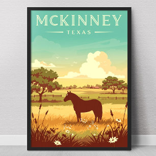 Vintage McKinney Texas Poster