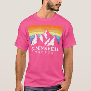 Vintage Mcminnville Oregon Mountain Hiking Souveni T-Shirt
