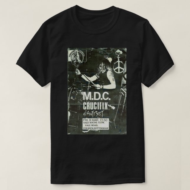 Vintage MDC Punk Show Flyer Classic T-Shirt (Design Front)