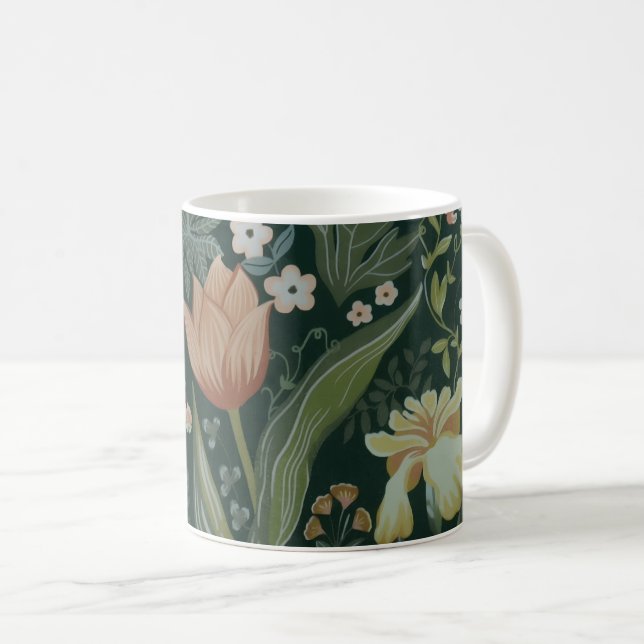 Vintage Meadow Tapestry Coffee Mug (Front Right)