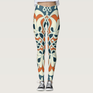 Vintage Medallion: Colourful Seamless Pattern Leggings