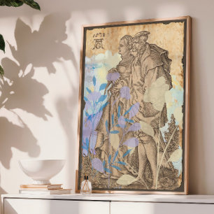 Vintage Mediaeval Couple Decoupage Tissue Paper