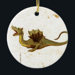 Vintage Mediaeval Dragon Design Ceramic Tree Decoration<br><div class="desc">Vintage Mediaeval Dragon Design</div>