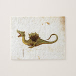 Vintage Mediaeval Dragon Design Jigsaw Puzzle<br><div class="desc">Vintage Mediaeval Dragon Design</div>